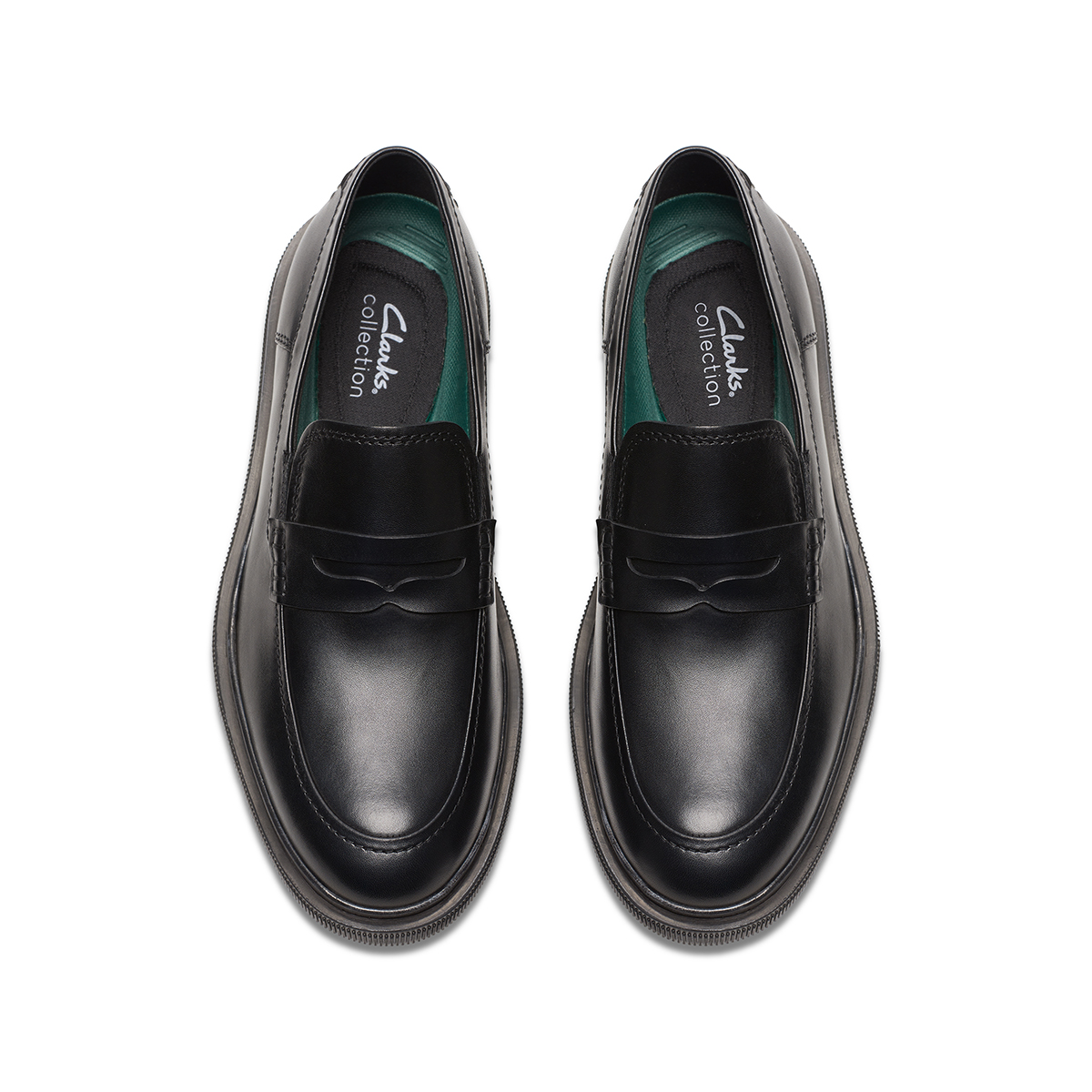 Clarks Burchill Penny ブラックレザー　UK7 25cm CLARKS BURCHILL PENNY *LP* BLK